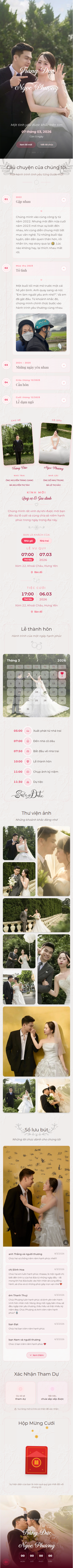 Mẫu thiệp cưới online Lãng mạn Hoa Hồng