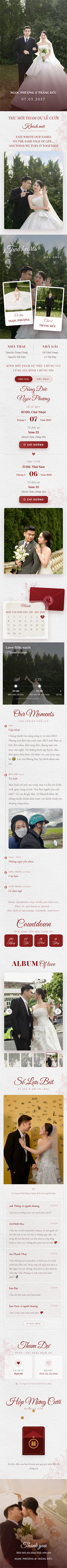 Mẫu thiệp cưới online Duyên dáng 02