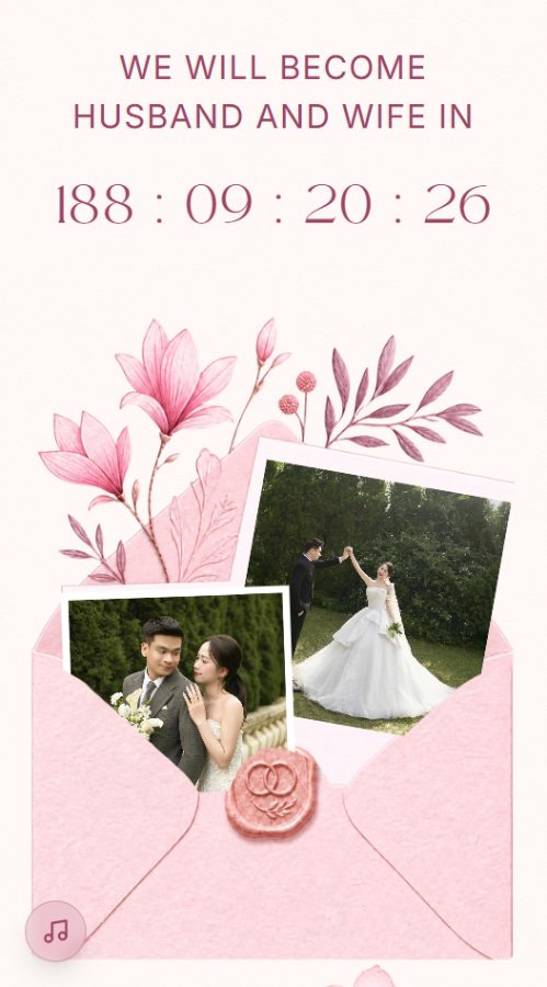 Mẫu thiệp cưới online Duyên dáng Pastel