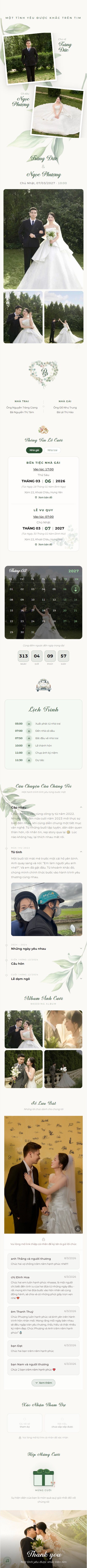 Mẫu thiệp cưới online Thiên nhiên 01